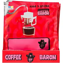 Кава у дріпах Coffee Baron Captain Arabica set (25 шт. x 10 г) 250 г