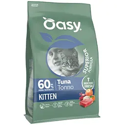 Сухий корм Oasy Dry Cat Superior Kitten для кошенят тунець 300 г