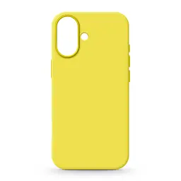 Силиконовый чехол для Apple iPhone 16, ICON2 Case, желтый, противоударный, панель, защита всего корпуса, матовая поверхность Soft Touch, выступает над дисплеем, совместим с защитными стеклами и пленками, с микрофиброй, ArmorStandart (ARM81300)