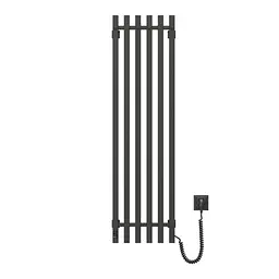 Електрична рушникосушка Navin Levante 330x1200 Sensor права, чорний муар 10-012033-4860, Чорний матовий, Праве, Електронний - мініатюра 2
