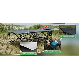 Ліжко складане Naturehike CNK2300WS010 Чорний - мініатюра 6