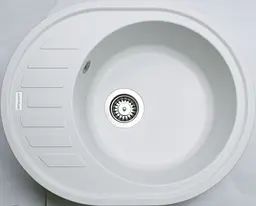 Кухонна мийка Adamant OVUM біла 615x495x200 мм, з крилом 61,5 см - мініатюра 2