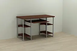 Комп'ютерний стіл Ferrum-decor Тім 75x120x70 сірий ДСП Венге 32мм (FRD-106104)