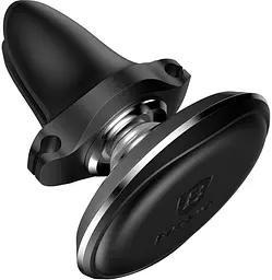 Автотримач Baseus Magnetic Air Vent Car Mount Holder with cable clip Black - мініатюра 4