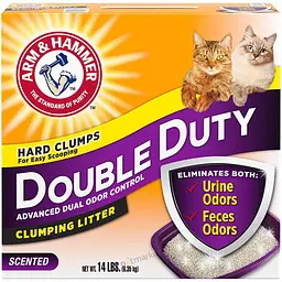 Бентонітовий наповнювач Arm & Hammer DOUBLE DUTY 6.35 кг грудкуючий для котячого туалету ароматизований