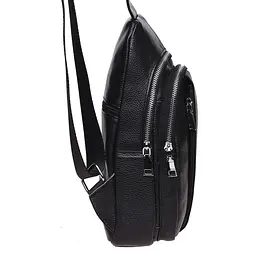 Чоловічий шкіряний рюкзак Keizer K12096-black - мініатюра 4