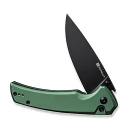 Ніж складаний Sencut Serene S21022B-5 зелений, чорне лезо - мініатюра 4