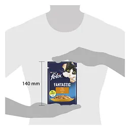 Вологий корм для котів Felix Fantastic, шматочки в желе, з куркою 2.21 кг (26 шт. х 85 г) - мініатюра 4