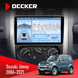 Штатна магнітола Suzuki Jimny 2006-2021 Decker D9-010 6x128, DSP, 4G, 2K Decker (НФ-00004811)
