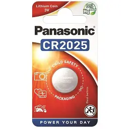 Батарейка Panasonic CR 2025 BL 1шт (CR-2025EL/1B)