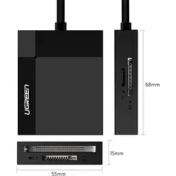 Кардрiдер Ugreen CR125 USB 3.0 Black (30333) - мініатюра 2