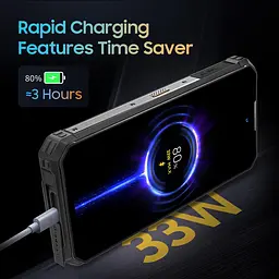 Смартфон Oukitel WP19 pro 6.78”FHD+/8GB/256GB/G99/22000mAh/64+16Мп IR Night Vision/IP69K/NFC/Blac - мініатюра 10