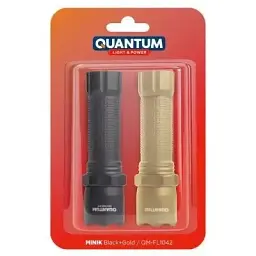 Ліхтар Quantum (QM-FL1042) Minik 3W LED з USB Black-Gold 2 шт./уп. (QM-FL1042)