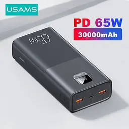 Зовнішній акумулятор Usams PB68 (US-CD185) 30000 mAh 65W з дисплеєм - мініатюра 5