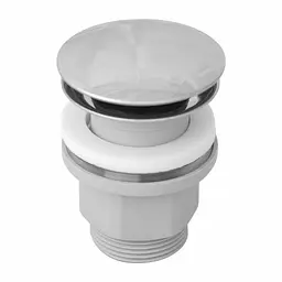 Донний клапан хромований Omnires click-clack chrome з переливом (A64CR), Хром