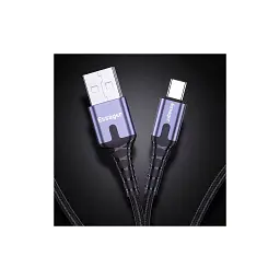 Дата кабель USB 2.0 AM to USB-C 2.0m 3A LED black Essager (EXCT-XGA0G) - мініатюра 6