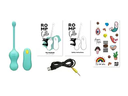 Віброяйце для точки G з пультом керування Romp Cello Light Teal, водонепроникне - мініатюра 7