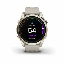 Смарт-годинник Garmin Epix Pro Gen 2 Sapphire 42mm Soft Gold w. Light S. Band (010-02802-10/11) - мініатюра 2