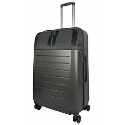Валіза велика Semi Line T5736-3 28 дюймів ABS/текстиль 70×48×29,5 см Темно-коричневий/Сині лінії - мініатюра 3