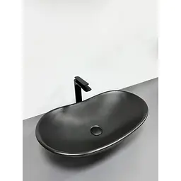 Умивальник VBI Turin black matt накладний VBI-011502, Чорний матовий