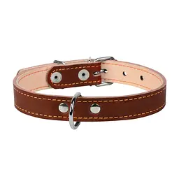 Нашийник Collar подвійний, 32-40х2 см, коричневий - мініатюра 2