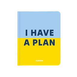 Блокнот для планування "I HAVE A PLAN" блакитно-жовтий
