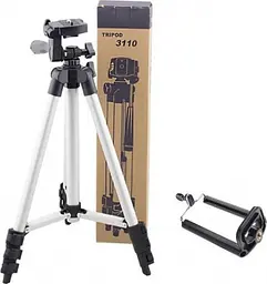 Штатив для камери та телефону 3110 Тринога для фотоапарата Трипод Tripod - мініатюра 4