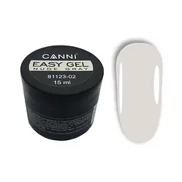 Гель для нарощування Canni Easy gel 02 Nude Gray 15 мл - мініатюра 2