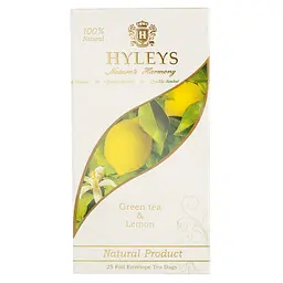 Чай Hyleys зелений з лимоном 37.5 г (25 шт. x 1.5 г) - мініатюра 2
