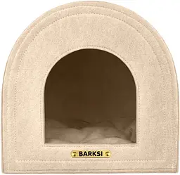 Будиночок для собак і котів Barksi Hutka бежевий 70×70×70 см 2541-D
