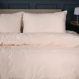 Літній постільний комплект MirSon Line Satin Light Pro Creamy Вовна King Size (2200010980226) - мініатюра 2