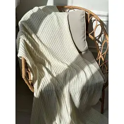 Плед Прованс Cotton молочний 120 х 200 см (039526) - мініатюра 5