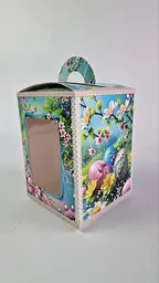Подарункова коробка для великодньої паски з віконцем 400 грам 14x14x18.7 см - мініатюра 5
