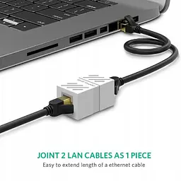З'єднувач кручений пари RJ45 Ugreen NW114 20311 Білий - мініатюра 3