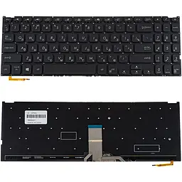 Клавіатура для ноутбука ASUS (X509 series) rus чорний без фрейму підсвічування клавіш