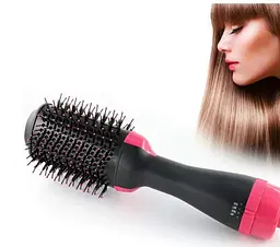 Фен - щітка для волосся One Step Hair Dryer and Styler Стайлер з обертанням для укладання волосся 3 в 1