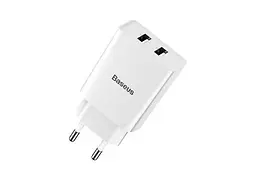 Зарядний пристрій Baseus Speed Mini Dual U 2USB 2.1A 10.5W Travel Charge White (CCFS-R02) - мініатюра 3
