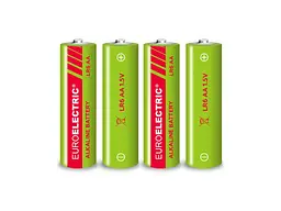Батарейка лужна EUROELECTRIC LR6/AA 4шт 1,5V blister - мініатюра 2