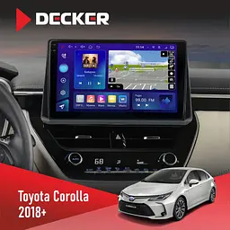 Штатна магнітола Toyota Corolla 2018+ Decker D10-009 4x64, DSP, 4G, 2k Decker (НФ-00008438)