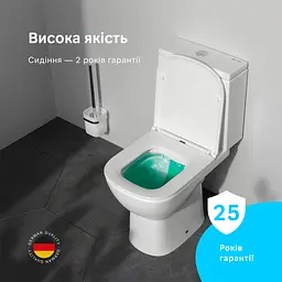 Унітаз-компакт AM.PM Pride Aquaspin із сидінням з мікроліфтом CPA8900SC - мініатюра 3