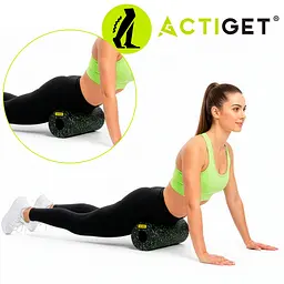 Масажний ролик Actiget EPP 29.5 x 15 см (валик, роллер) ACT0094 Black/Green - мініатюра 6
