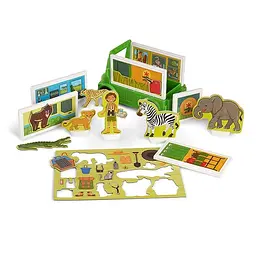 Ігровий набір Melissa & Doug Сафарі - рятувальна машина магнітний (MD30666) - мініатюра 2