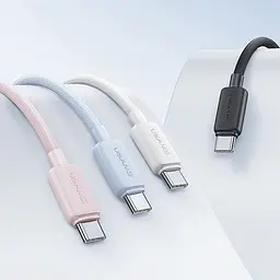 Кабель Usams US-SJ691 USB-C to USB-C 60W 1m Blue (SJ691USB03) [153574] - мініатюра 2