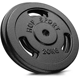 Сет з металевих дисків Hop-Sport Strong 2x20кг