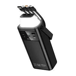 Зовнішній аккумулятор BOROFONE BJ65 High 22.5W+PD20W+four-cables power bank(30000mAh) чорний