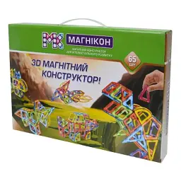Конструктор Магнікон 65 деталей (MK-65) - мініатюра 2