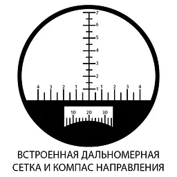 Бінокль SIGETA Admiral 7x50 Blue floating/compass/reticle морський - мініатюра 7