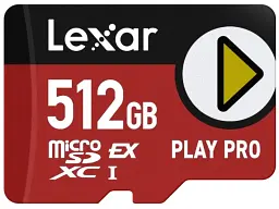 Карта пам'яті Lexar PLAY PRO Express microSDXC 512 GB (LMSXPS0512G-BNNNG)
