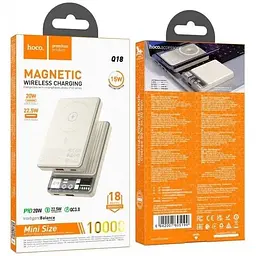 Павербанк Hoco Q18 Tourer 22.5 W 10000 mAh Milky white - мініатюра 4