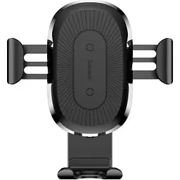 Автотримач із бездротовою зарядкою Baseus Wireless Charger Gravity Car Mount Black (WXYL-01) [85328] - мініатюра 2